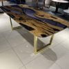 Oval Olive Epoxy Dining Table