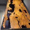 Olive Epoxy Resin Dining Table