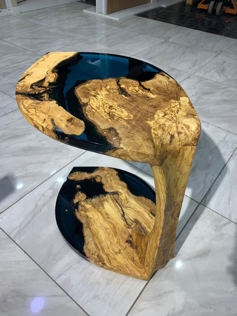 leaf epoxy coffee table