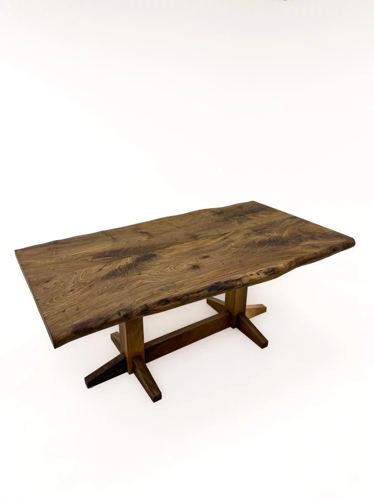 walnut wood dining table